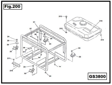 GS3800-213 TORNILLO M6X20
