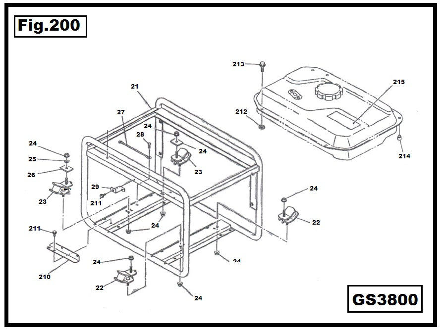GS3800-213 TORNILLO M6X20