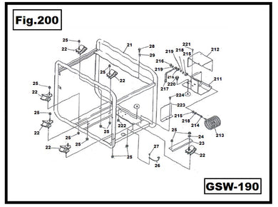 GSW190-22 SOPORTE AMORTIGUADOR
