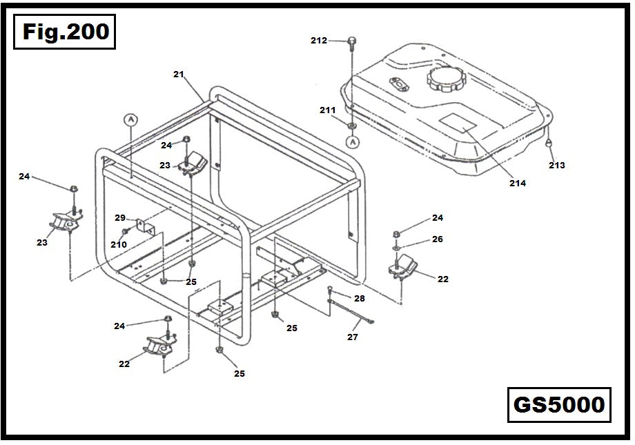 GS50000-25 TUERCA M8
