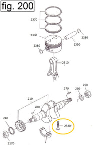 EH12-2320 TORNILLO BIELA MOTOR EH12-2