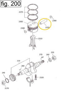 EH12-2350 PERNO PISTON MOTOR EH12-2