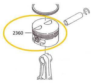 EH12-2360A PISTON 0.25MM MOTOR EH12-2
