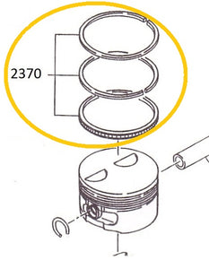 EH12-2370 JUEGO DE ANILLO PISTON ESTANDAR MOTOR EH12-2