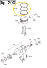 Cargar imagen en el visor de la galería, EH12-2370 JUEGO DE ANILLO PISTON ESTANDAR MOTOR EH12-2