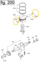 Cargar imagen en el visor de la galería, EH12-2380 SEGURO PERNO PSTON MOTOR EH12-2