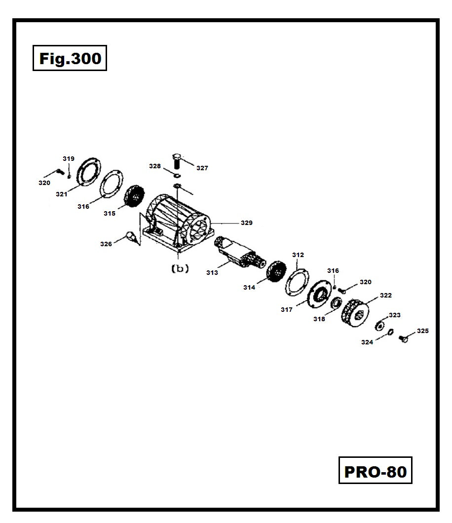 PRO80-312 CUERPO UNIDAD DE VIBRACION