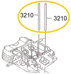 EH12-3210 VARILLA DE VALVULAS MOTOR EH12-2