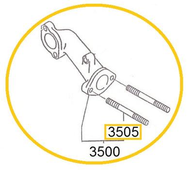 EH12-3500 TUBO DEL MOFLE MOTOR EH12-2