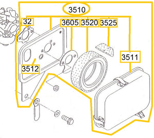EH12-3510 FILTRO DE AIRE COMPLETO MOTOR EH12-2