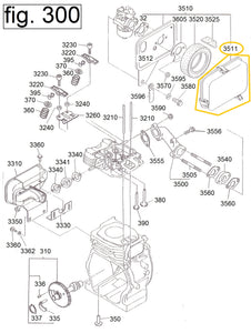 EH12-3511 TAPA DEL FILTRO DE AIRE MOTOR EH12-2