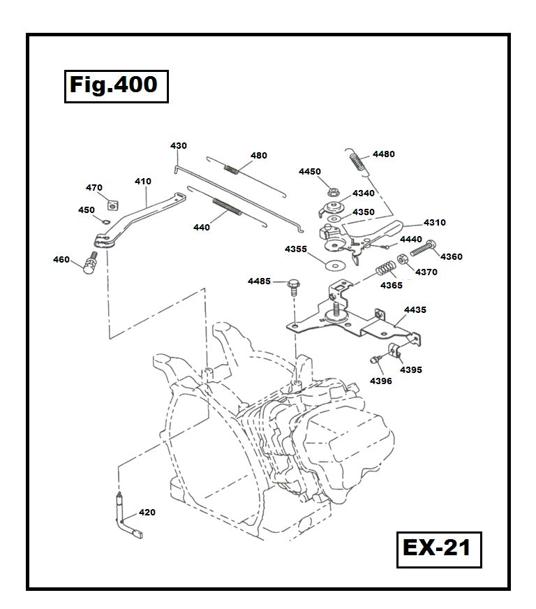 EX21-4435 BASE ACELERADOR ROBIN