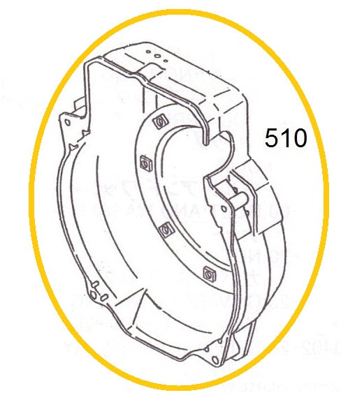 EH12-510 CUBIERTA PRINCIPAL MOTOR EH12-2