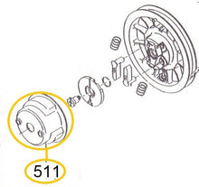 Cargar imagen en el visor de la galería, EH12-511 POLEA MOTOR EH12-2