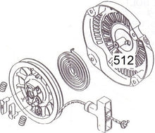 Cargar imagen en el visor de la galería, EH12-512 TAPA POLEA MOTOR EH12-2