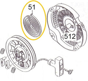 EH12-51 RESORTE DE RETROCESO MOTOR EH12-2