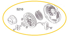 Cargar imagen en el visor de la galería, EH12-5210 POLEA RETRACTIL COMPLETA MOTOR EH12-2