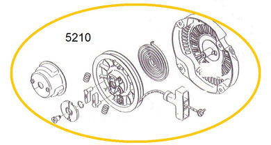 EH12-5210 POLEA RETRACTIL COMPLETA MOTOR EH12-2