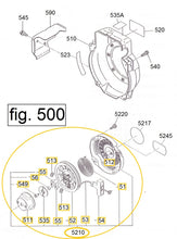 Cargar imagen en el visor de la galería, EH12-5210 POLEA RETRACTIL COMPLETA MOTOR EH12-2