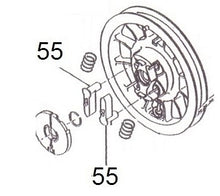 Cargar imagen en el visor de la galería, EH12-55 TRINQUETE POLEA MOTOR EH12-2