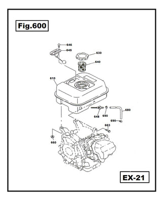 EX21-640 FILTRO DE COMBUSTIBLE ROBIN