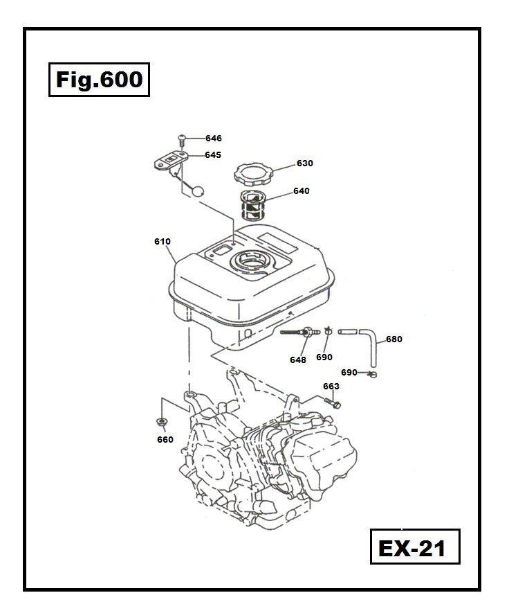 EX21-640 FILTRO DE COMBUSTIBLE ROBIN