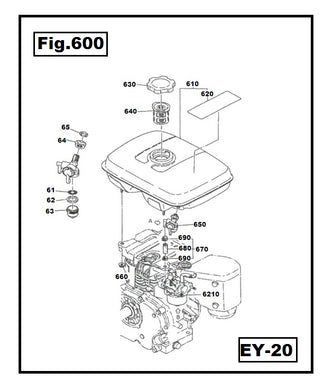 EY20-64 TUERCA LLAVE DE PASO ROBIN
