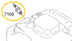 EH12-7100 BUJIA MOTOR EH12-2